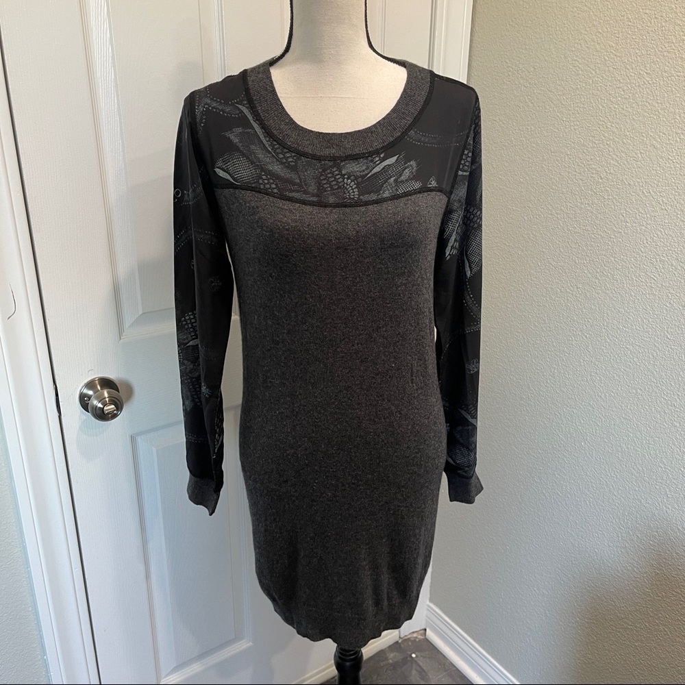 New! Allsaints Pana Mix Jumper Cashmere Angora Sweater Dress 6